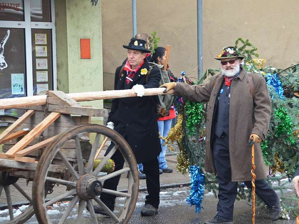 Die Chloschterhfer Wlder hatten in diesem Jahr einen besonders groen Baum ausgesucht.