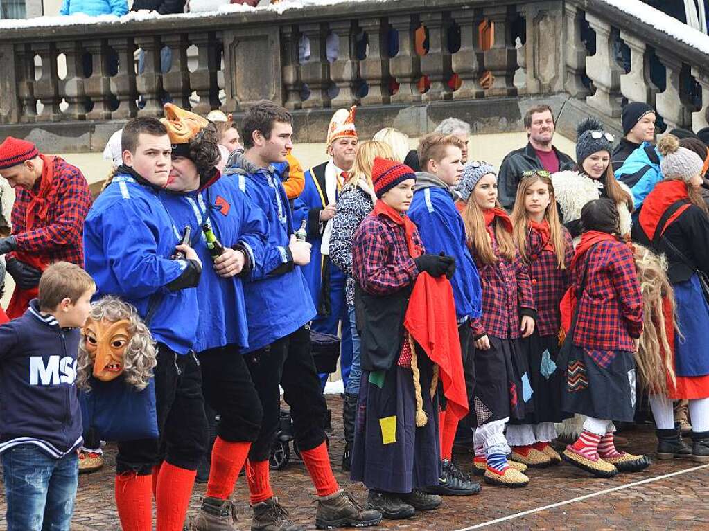 Gut besucht besucht war auch in diesem Jahr das Narrenbaumstellen in Wehr.