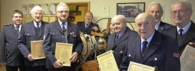 Bei der Generalversammlung der Feuerwe...sammen 270 Dienstjahre geehrt werden.   | Foto: Jrg Schimanski