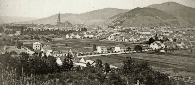 Reichlich unbebaute Grundstcke gab es... das Jahr 1882 entstandene Foto zeigt.  | Foto: Archiv Manfred Gallo