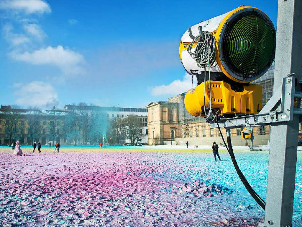"Kunst"-schnee in München "Kunst"-schnee in München