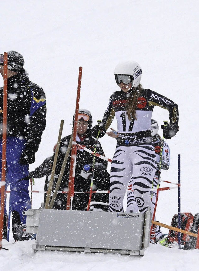 Hochkonzentriert am Start: Carolin Ruc...en Slalom der Deutschlandpokal-Serie.   | Foto: katja wohlschlegel