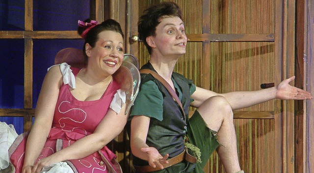 Peter Pan und die Fee Tinker Bell nahm...usical  mit auf eine Abenteuer-Reise.   | Foto: Roswitha Frey