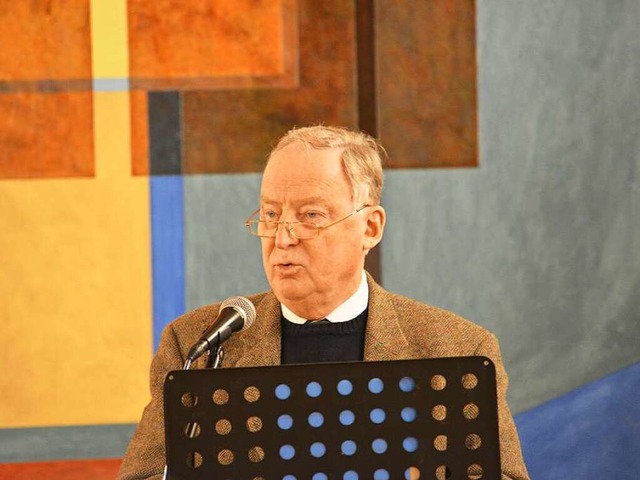 Alexander Gauland spricht in Breisach.  | Foto: privat