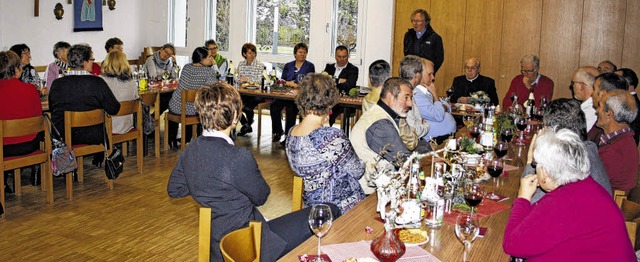 Einen Rckblick auf das erste gemeinsa...rhschoppen im Pfarrsaal in Eggingen.   | Foto: Rheno van Kreuningen