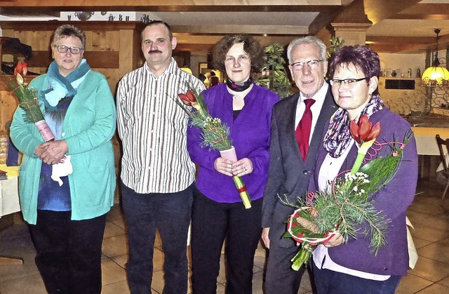 Monika Emmler, Hubert Stockburger, Fra...s (von links. Es fehlt: Konrad Weis).   | Foto: Privat