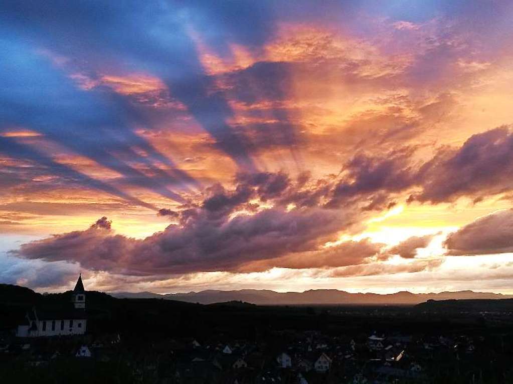 Motiv 14 (Mai): Abendstimmung in Kiechlinsbergen