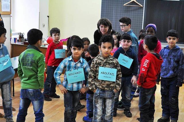 Erster Schultag für Flüchtlingskinder