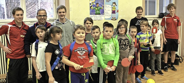 Die erste Kooperation zwischen der Gru...ennis-Sportverein fand viel Resonanz.   | Foto: Werner Schnabl