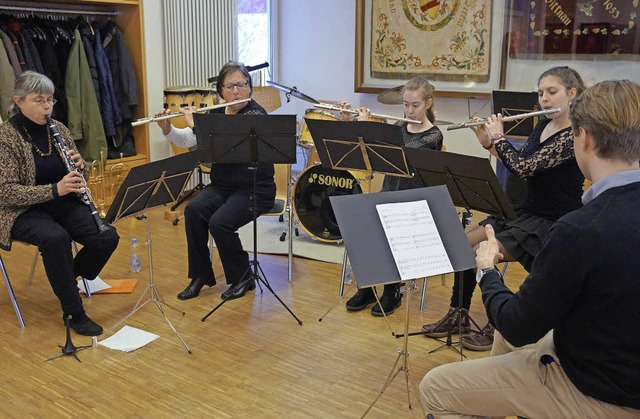 Mitglieder des Musikvereins Wittnau ze...verschiedenen Formationen ihr Knnen.   | Foto: Julius Steckmeister