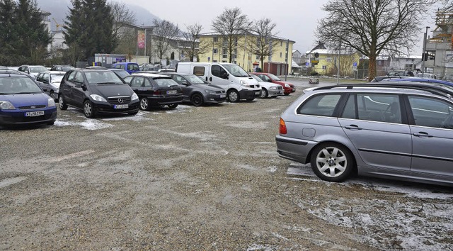 Kostet das Parken auf dem Festplatz in...inderat diskutiert zumindest darber.   | Foto: Felix Held