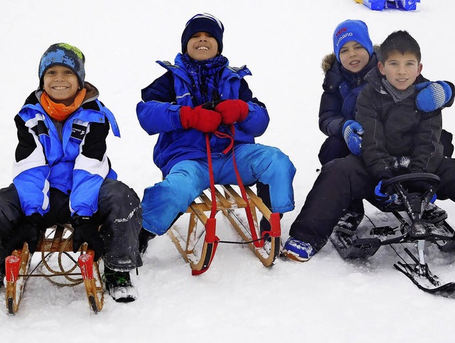 Der Winter hat seine schnen Seiten: F...im Wintersporttag der Hellbergschule.   | Foto: zvg