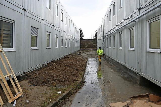 Neues Containerdorf fr Flchtlinge in Orschweier