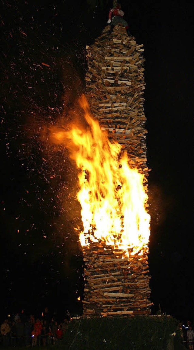 Fr  Ende Februar ist das Entfachen des Funkenfeuers geplant.   | Foto: Model