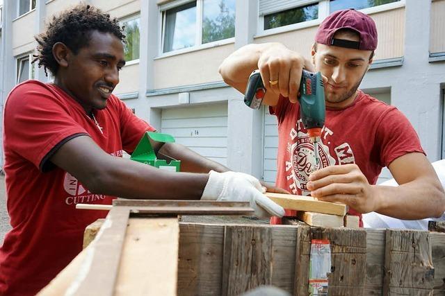 Flchtlingsinitiativen prsentieren sich