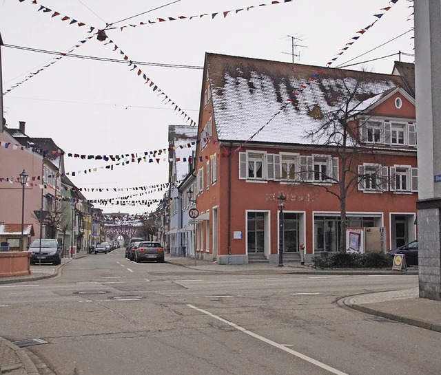 Stadtmitte in Kenzingen: Ist die Umges...im Gemeinderat  verschiedene  Anstze.  | Foto: Ilona Hge
