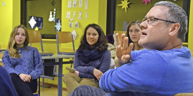 Das Berufsfeld Psychotherapie stie am...asium auf besonders groes Interesse.   | Foto: Barbara Ruda