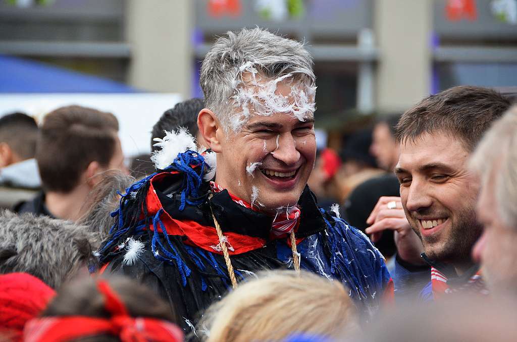 Nimmt’s mit Humor: Andreas Herz nach der Fledderei.