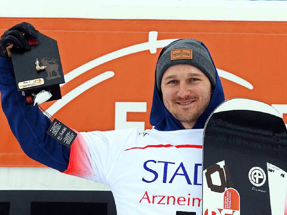 Nikolay Olyunin aus Russland siegte im Weltcup der Mnner  | Foto: dpa