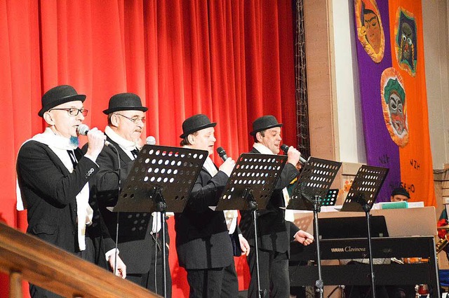 Ein Hhepunkt beim Hausener Zunftabend: Die &#8222;Hebeldorf Harmonists&#8220;  | Foto: Edgar Steinfelder