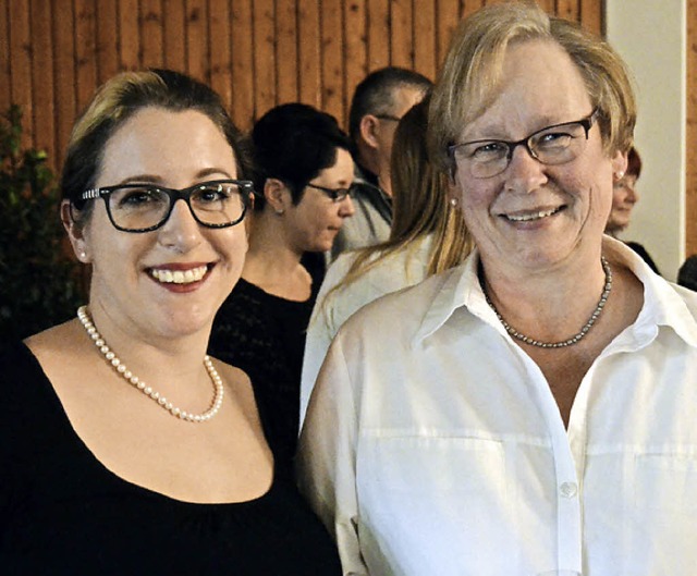Es war  Irene Knorrs (rechts) letzter ...organisiert Nachfolgerin Eliane Mder.  | Foto: Victoria Langelott