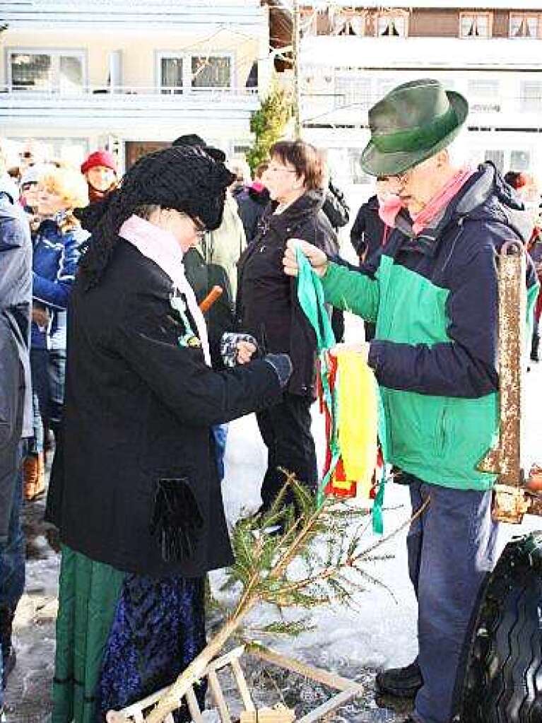 Impressionen vom Narrenbaumstellen in Todtmoos