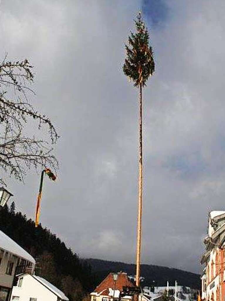 Impressionen vom Narrenbaumstellen in Todtmoos