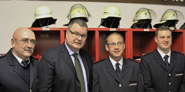 Der stellvertretende Abteilungskommand...erjan und Gesamtkommandant Karl Wei.   | Foto: Werner Schnabl