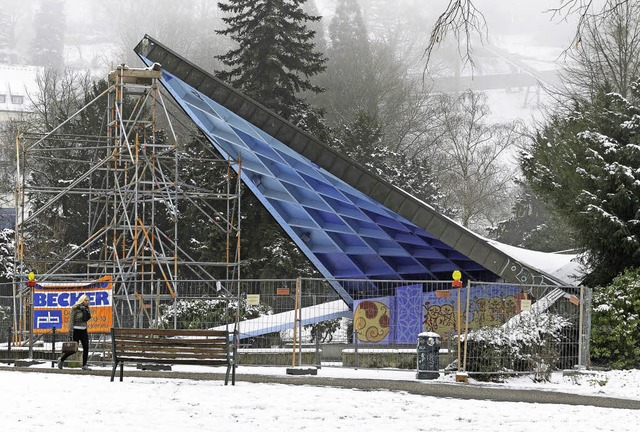 Wenn der Winter die Sanierungsplne ni...legt, geht&#8217;s nchste Woche los.   | Foto: Ingo Schneider