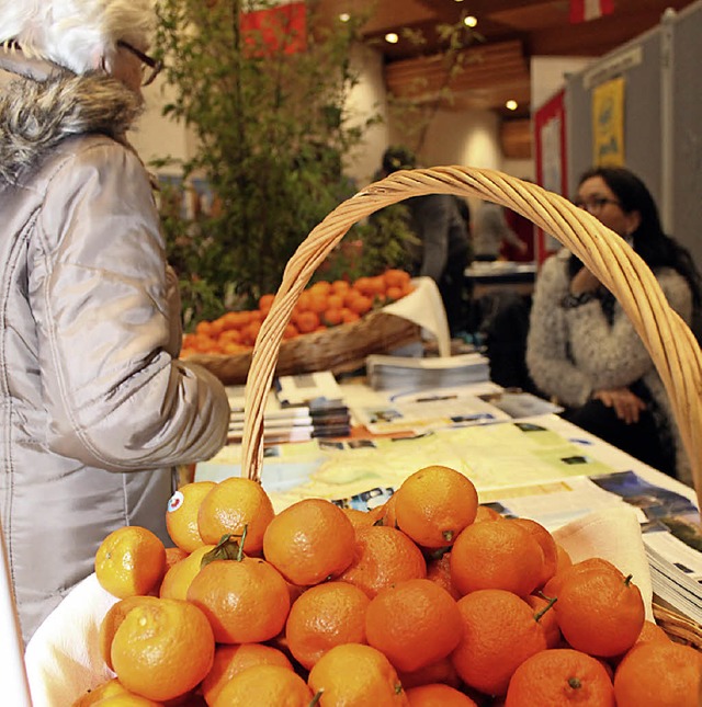 Die  Anbieter machten ihre Region und ...chstblich &#8222;schmackhaft&#8220;.   | Foto: anja bertsch