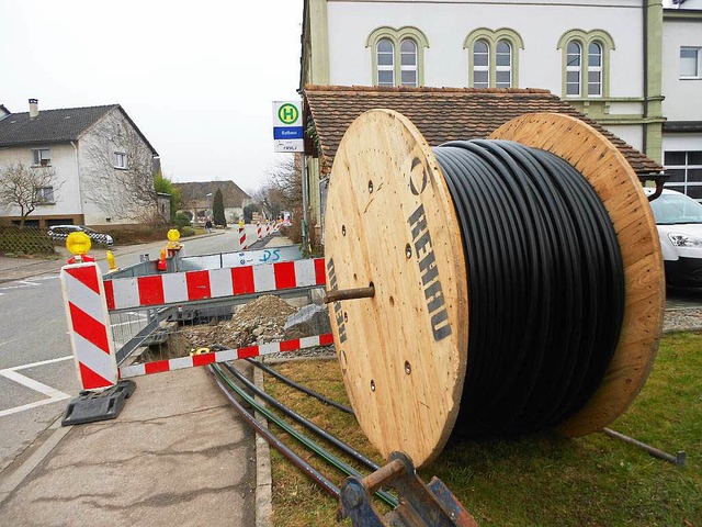 Vor einem Jahr wurden die Leerrohre zur Breitbandversorgung in Egringen verlegt.  | Foto: Victoria Langelott