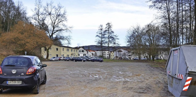 Ein mglicher Standort fr eine Gemein...t: der Rossmrt-Parkplatz im Papierweg  | Foto: Markus Maier