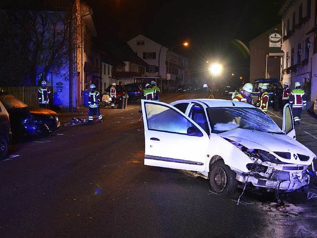 Der Renault nach der Flucht.  | Foto: Martin Eckert