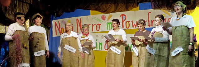 Ob Grata,Selma,Belladonna - die Frauen...sich als beraus charmante Kartoffeln.  | Foto: Reiner Merz