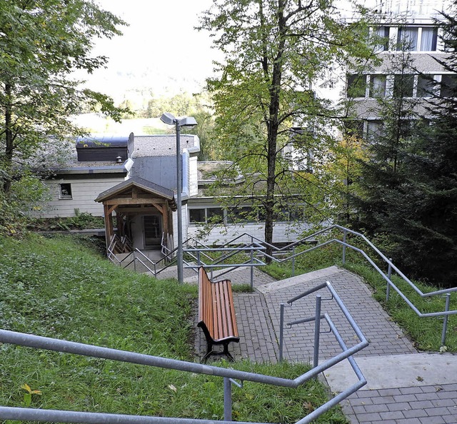 Diese Treppe vom Allmendweg fhrt bisl... den &#8222;Bren&#8220; in Siensbach.  | Foto: Fotos: Sredniawa, Stadt Waldkirch
