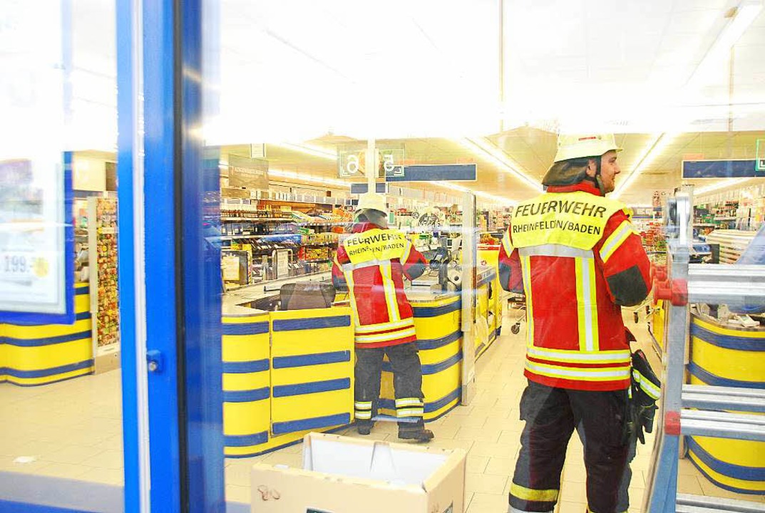 Zweimal GasAlarm im Supermarkt Feuerwehr rückt an Rheinfelden