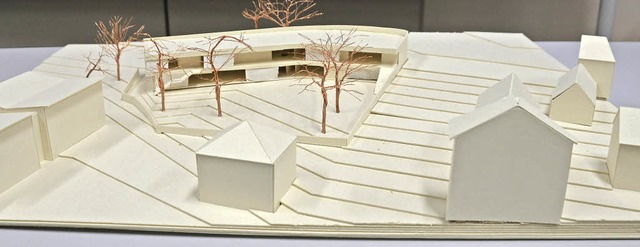Modell des Siegerentwurfs fr den Neubau des Kindergartens Lwenzahn.  | Foto: Peter Gerigk
