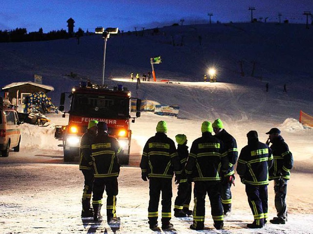 Die Unglcksstelle am Sonntagabend.  | Foto: Kamera 24