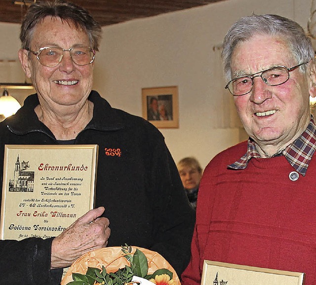 Ehrungen gab es beim Schferhundeverei..., rechts: Paddy Kempf, Stellvertreter.  | Foto: Eva Korinth