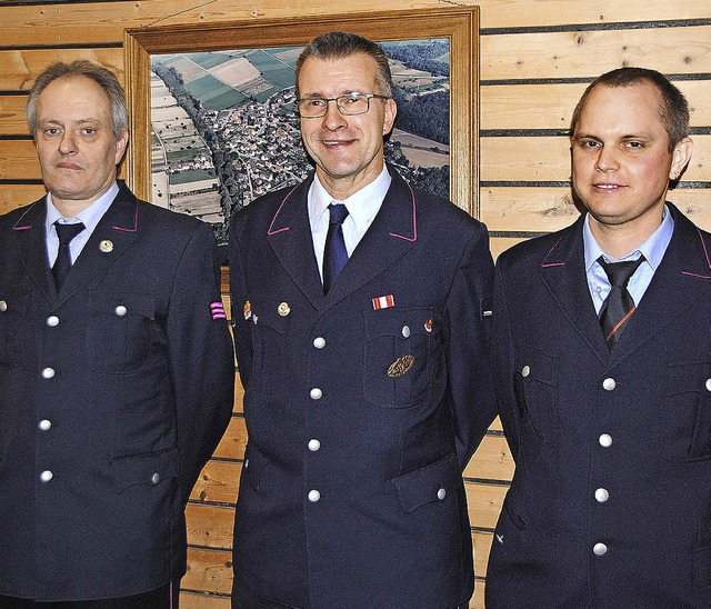 Kassierer Daniel Maier, Abteilungskomm...lvertreter Thomas Pradler (von links)   | Foto: SEDLAK