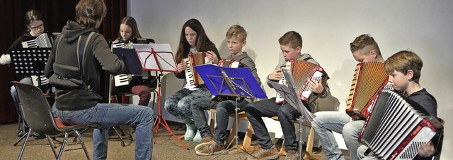 Die Kiddyband des Akkordeon-Clubs in K...r einen gelungenen Konzertnachmittag.   | Foto: Privat