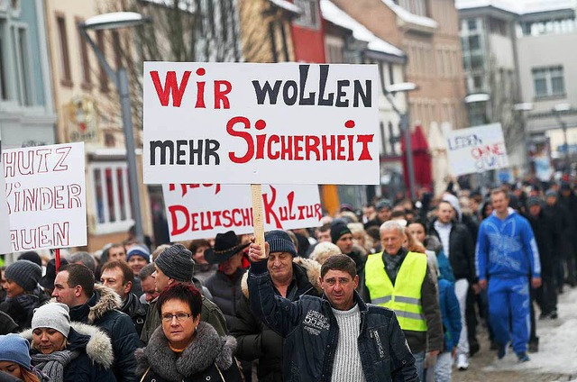 Auch in Villingen-Schwenningen demonstrierten Russlanddeutsche.  | Foto: dpa