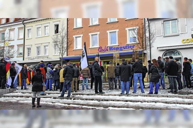 Letzte Demonstration vor der Haft