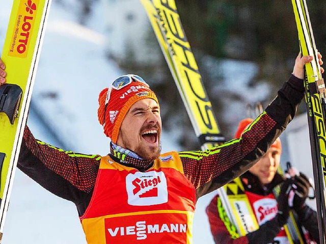 Fabian Riele von der Skizunft Breitna...ich auch ber den dritten Rang freuen.  | Foto: dpa