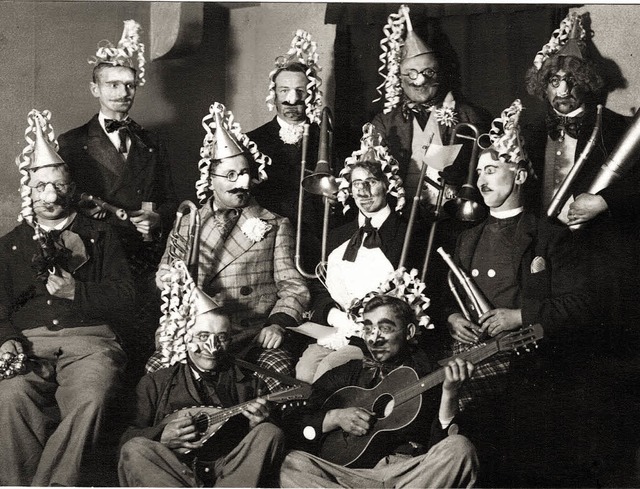 So sah er aus,  der Elferrat des Staufener Karnevals von 1931    | Foto: Archiv: Manfred Burkert