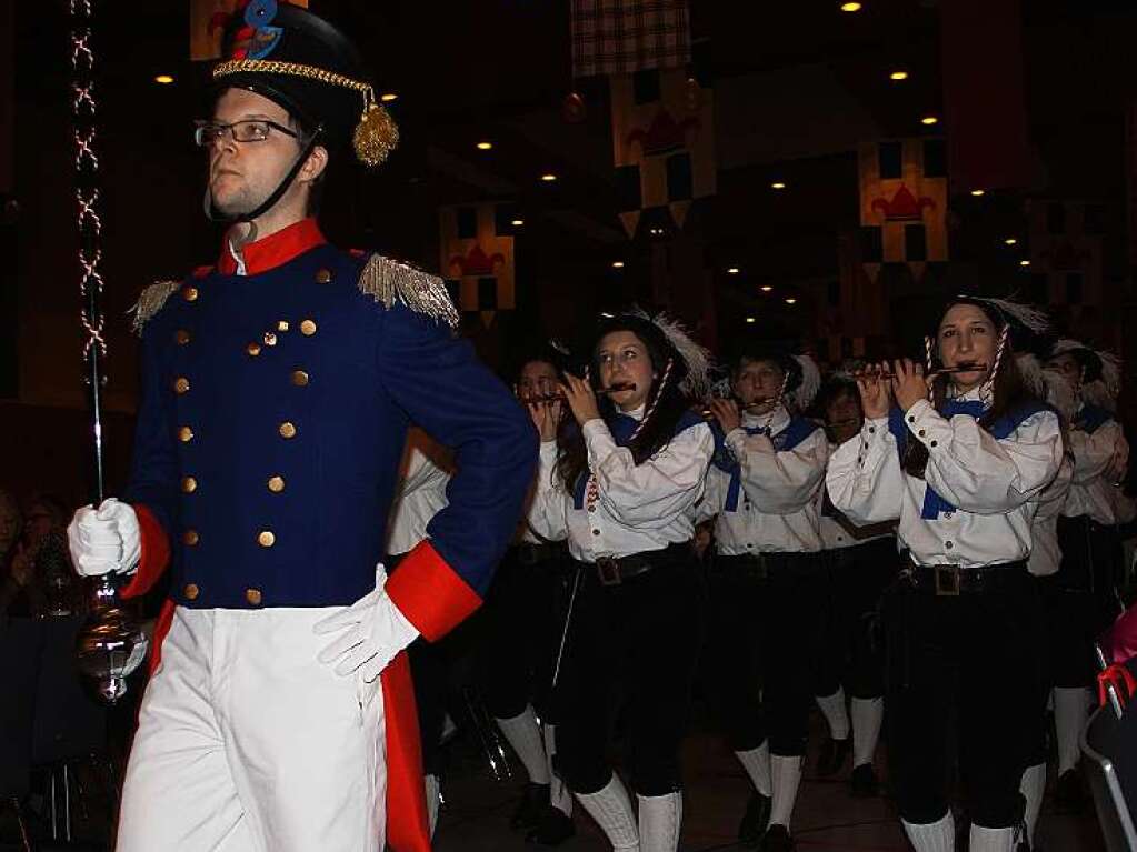 Zunftball in Endingen: Florian Hall ist neuer Tambourmajor beim Brgerwehr Spielmannszug.