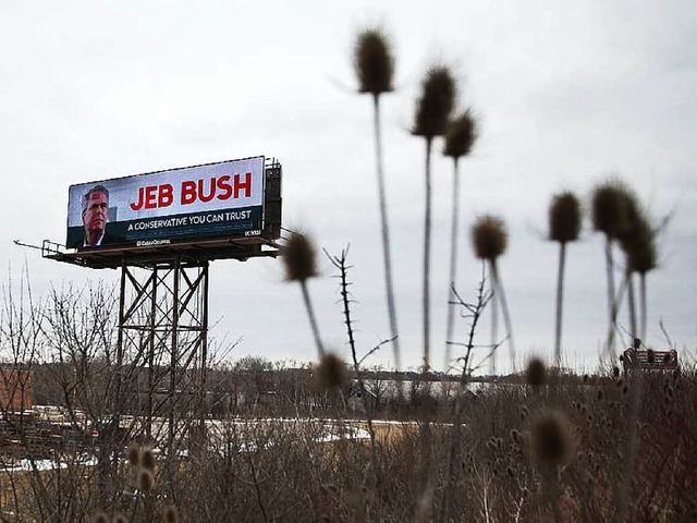 Prsidentenbruder Jeb Bush galt mal als Favorit bei den Republikanern<ppp></ppp>  | Foto: AFP