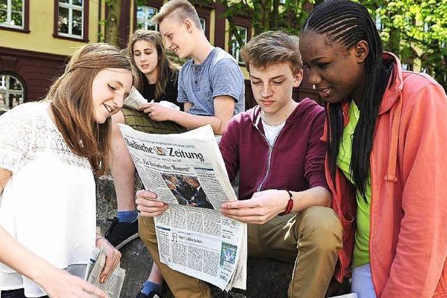 Bewertungsbogen und Fragen zur Zeitung