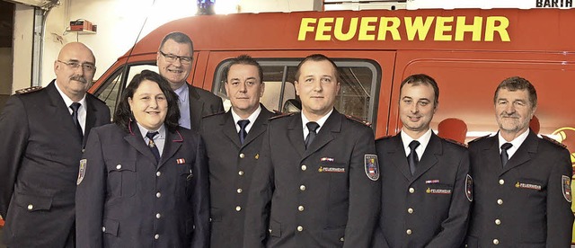 Ehrung bei der Hecklinger Feuerwehr: R... Jahre aktiven Feuerwehrdienst geehrt.  | Foto: Jrg Schimanski