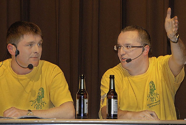 Markus Helmle (rechts) und Helmut Kunkler von den &#8222;Glotterspatzen&#8220;   | Foto: C.Welsch